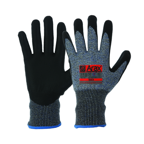 PRO SAFETY GLOVE ARAX WATERBASED PU DIP ON 13G LINER SIZE 11